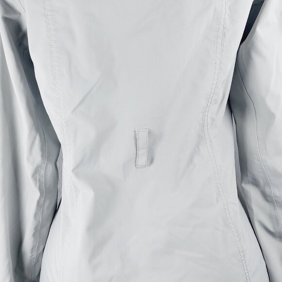 Columbia Women's Light Grey Omni-Heat Full Zip Double Breasted Trench Coat Sz - Picture 6 of 14